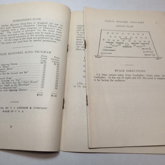 Lot of 4 Minstrel Booklets Denisons Dixie Jubilee Alabama First Part 20s - Picture 8 of 16